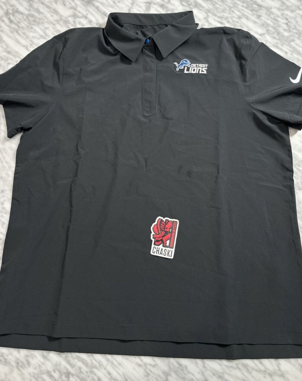 Nike Dri-FIT  Detroit Lions NFL On Field Sideline Polo DO0826 010 Womens XL NEW